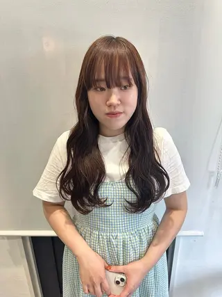 ロング 稲本麻衣 【韓国ヘア】のヘアスタイル