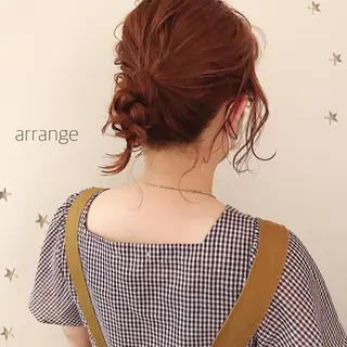ミディアム カラー 市川 千夏のヘアスタイル