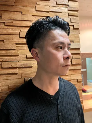 セミロング 透明感・艶感 小坂隼斗のヘアスタイル