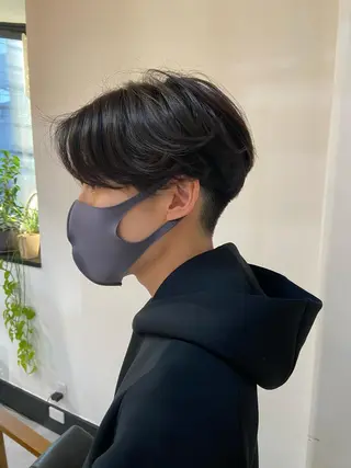 ショート パーマ メンズ 田中 あやなのヘアスタイル