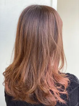 セミロング カラー INCE HAIR 竹牟礼翔のヘアスタイル