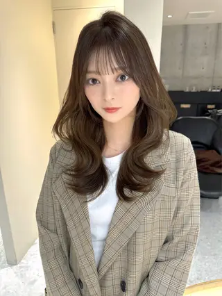 セミロング カラー 《髪質改善✖️オリー ブ🧸》小嶋拓也のヘアスタイル