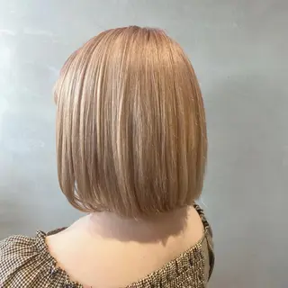 ショート カラー ブリーチなしWカラー ✨縮毛矯正✨ワタベのヘアスタイル