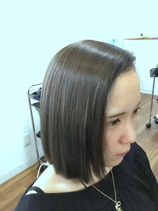 ミディアム カラー ヘアアレンジ SHIORI💜口コ ミNo.1艶カラーのヘアスタイル