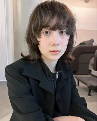 ミディアム 柚音 nero hairのヘアスタイル