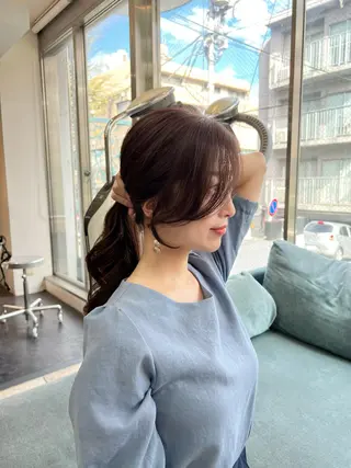 セミロング 韓国ヘア/レイヤー カット SAKURAのヘアスタイル