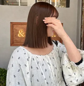 ミディアム 透明感カラー♡ 岡部瑠里のヘアスタイル