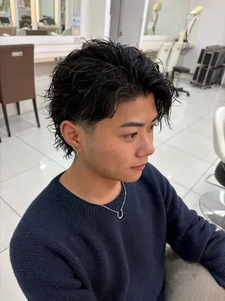 パーマ メンズ 🐾Ash平井 ハセベ🐾のヘアスタイル