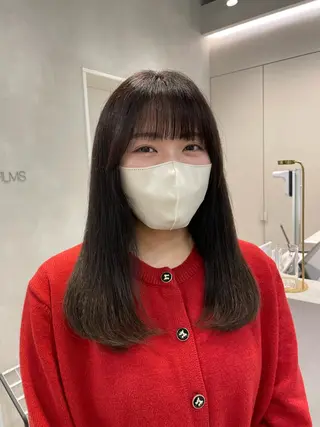 セミロング 表参道ミディアム レイヤー山岸季生のヘアスタイル