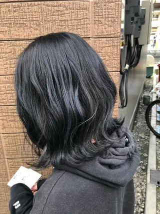 ミディアム 神田 澪史のヘアスタイル