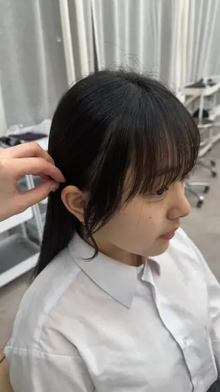 ロング 透明感カラー🫧⌇ AO🫐🩵のヘアスタイル
