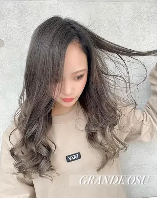 ロング カラー パーマPrivate SalonNoa名駅のヘアスタイル