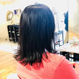 ミディアム カラー 金子 富士のヘアスタイル
