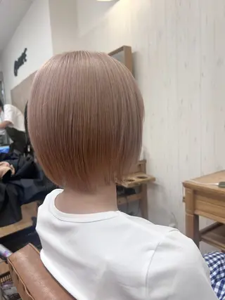 ショート カラー 赤みゼロカラー 藤並純のヘアスタイル