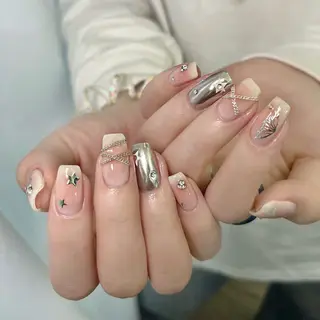 ネイル By moonネイル 🌷ワンホン/韓国風のネイルデザイン
