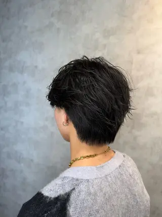ショート カラー パーマ メンズ メンズ特化 👑YUTAのヘアスタイル