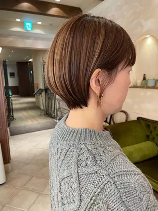 ショート ボブ ホノカのヘアスタイル