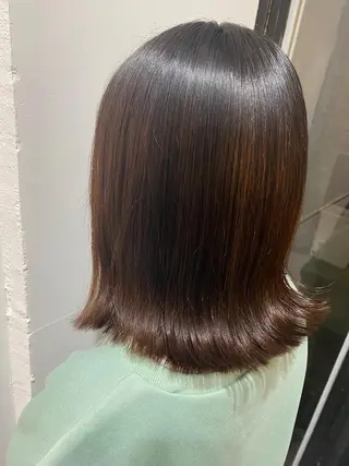 ミディアム kanon♡ 暖色カラー‎🤍のヘアスタイル