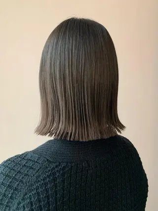 ミディアム カラー hub hair レイヤー/透明感のヘアスタイル