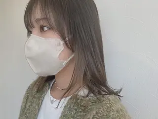 ミディアム カラー キノシタ マユのヘアスタイル