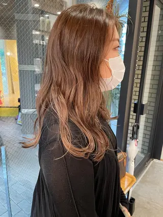 ミディアム カラー 城 健太郎 💎ハイトーンのヘアスタイル