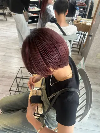 ショート カラー ｲﾁｶﾜ ﾐｵ/ minim hairのヘアスタイル
