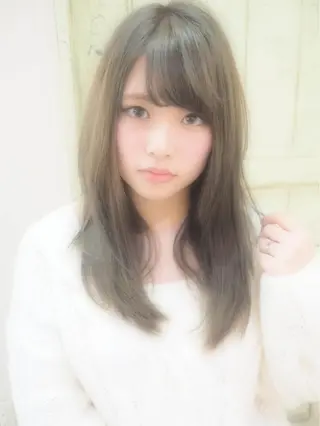 セミロング 坂 直樹のヘアスタイル