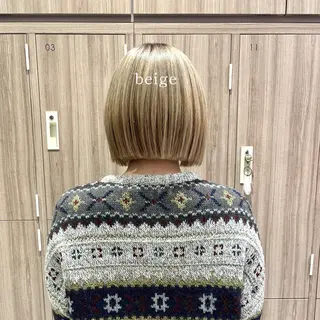 ミディアム カラー ショートヘアカラー 山本のヘアスタイル