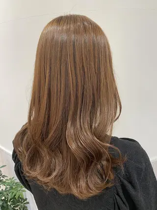 ロング カラー キッズ 透け感カラー🌿 小島 りなのヘアスタイル