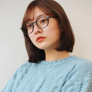 ショート カラー 🌱小顔ヘア/ボブ ミディアム/双葉🌱のヘアスタイル