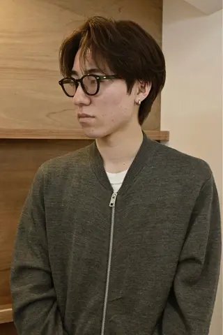 ミディアム メンズ BROWNbyif所属・津山幸次郎 大阪福島/メンズのヘアスタイル