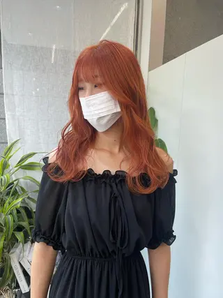 セミロング カラー ヘアアレンジ 早瀬裕之 パーマのヘアスタイル