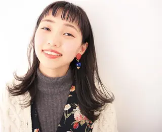 セミロング カラー 新生活応援★半額/ 25歳以下　“内間”のヘアスタイル