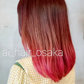 ミディアム デザインカラー /aiのヘアスタイル