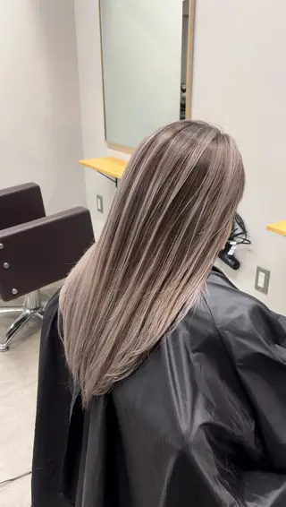 ロング カラー バレイヤージュ /ハイライト/もときのヘアスタイル