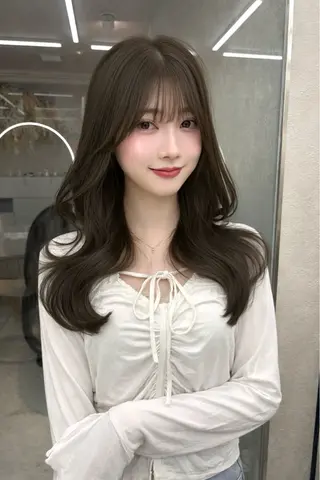 セミロング カラー ヘアアレンジ fumika🎀 ベージュのヘアスタイル