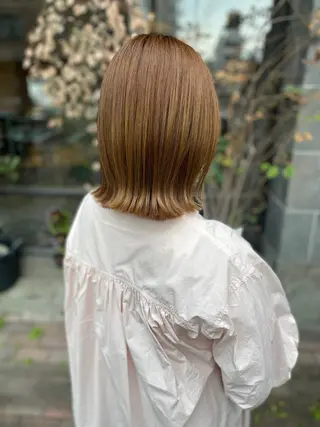 ミディアム カラー 日高 香織のヘアスタイル