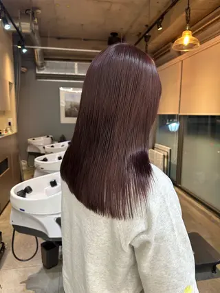 ロング カラー さとう あやかのヘアスタイル