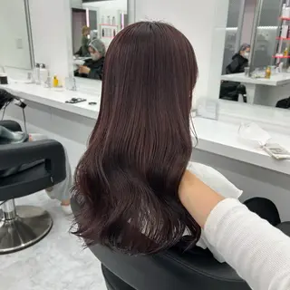セミロング カラー ヘアアレンジ mai🍑暖色カラー /レイヤー💖のヘアスタイル