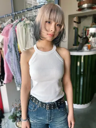 カラー 🧡色落ちまで2度 楽しめる🧡ヨシキのヘアスタイル