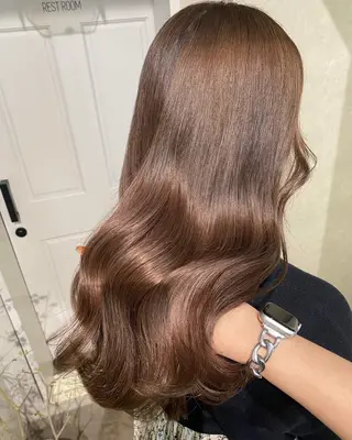 ロング カラー 髪質改善&艶カラー/ ほんだあみ (♡)のヘアスタイル