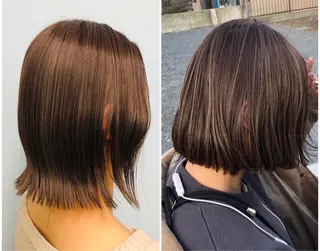 ショート 艶カラー🩵💛 NANAのヘアスタイル