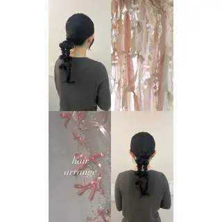 セミロング スパ/暖色カラー /白髪染め/ひな🫧のヘアスタイル