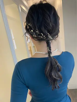 セミロング ヘアアレンジ . AYUKAのヘアスタイル