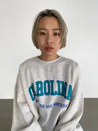 ショート カラー パーマ CEINE PATHのヘアスタイル