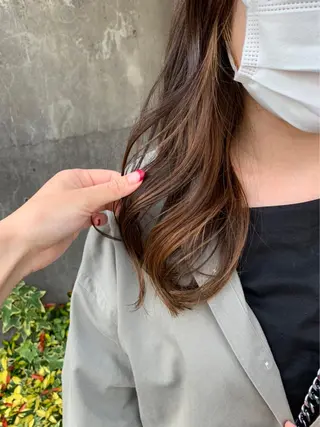 セミロング カラー Yuuki🌷名古屋 栄 カラー/ボブのヘアスタイル