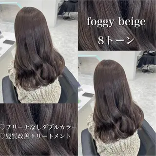 カラー 🤍ブリーチなし ブラウンhimi🤍のヘアスタイル