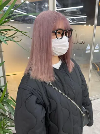 ミディアム 福山 晴香のヘアスタイル