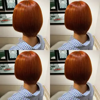 ショート カラー レイヤーカット/ 縮毛矯正🇰🇷早坂のヘアスタイル