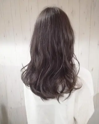 セミロング カラー 西川 敏夫のヘアスタイル